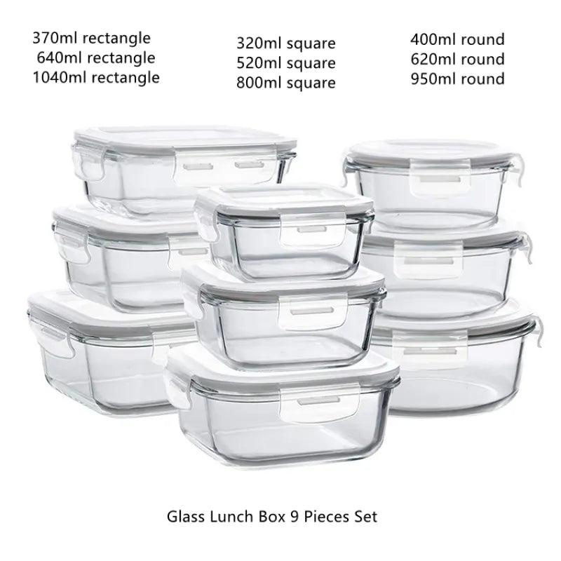 Glass Microwave Lunch Box