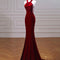 Velvet Fish Tail Cocktail Dress Bridal Engagement