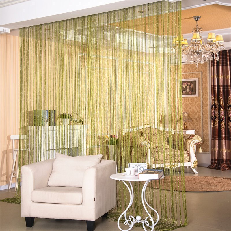 Door Curtain Dilver Thread Curtain Partition Curtain Hanging Curtain Window Screen