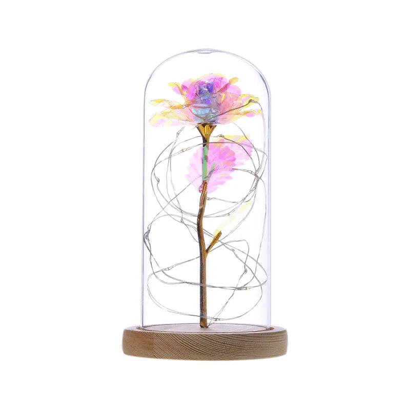 Enchanted LED Glass Rose Decoration