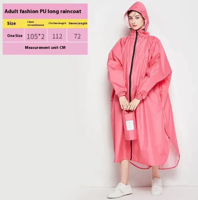 Unisex Heavy-Duty Cycling Raincoat