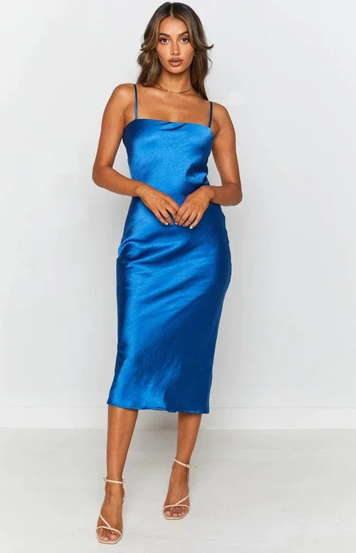 Satin Evening Party Dress