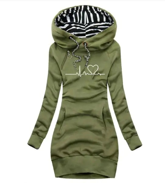 Long Sleeve Hoodie Dress