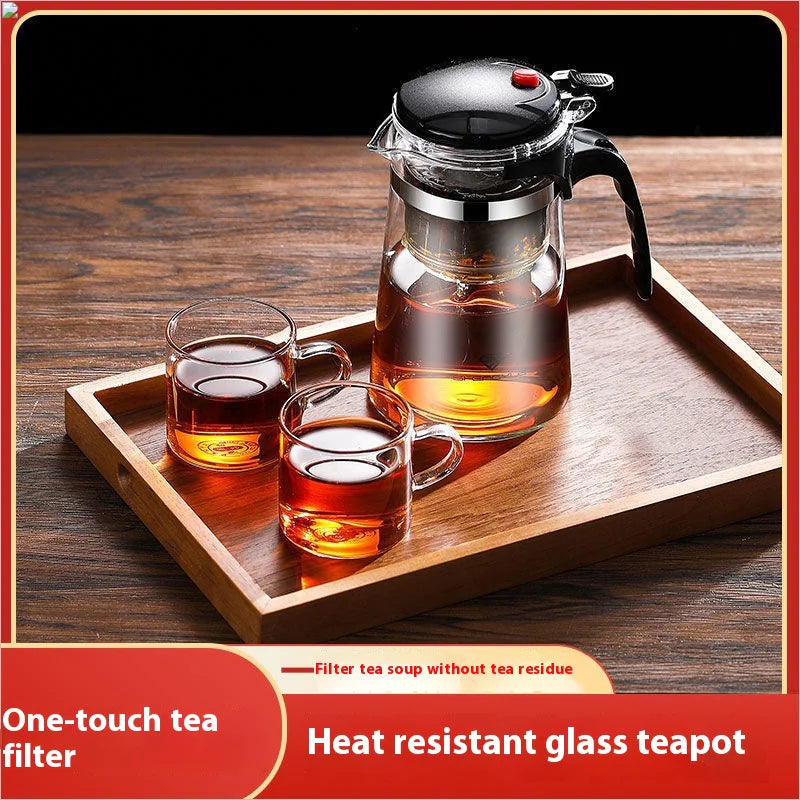 Elegant One-Click Filtering Tea Cup