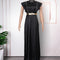 Banquet Evening Fashionable Elegant Style Rhinestone High Waist Dress