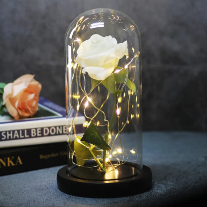 Enchanted LED Glass Rose Decoration