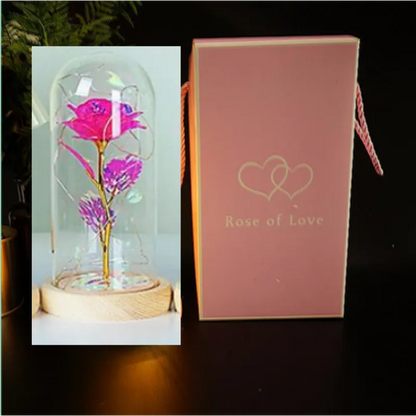 Enchanted LED Glass Rose Decoration