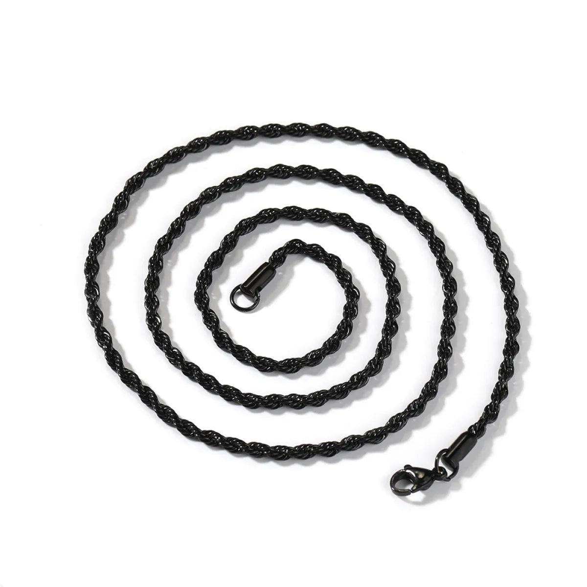 European Hip Hop Stainless Steel Twist 4mm Chain