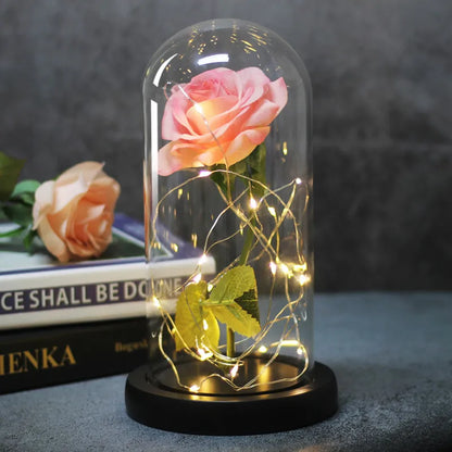 Enchanted LED Glass Rose Decoration