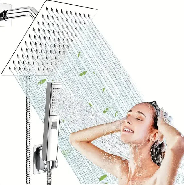 Stainless Steel Pressurized Shower Head Set