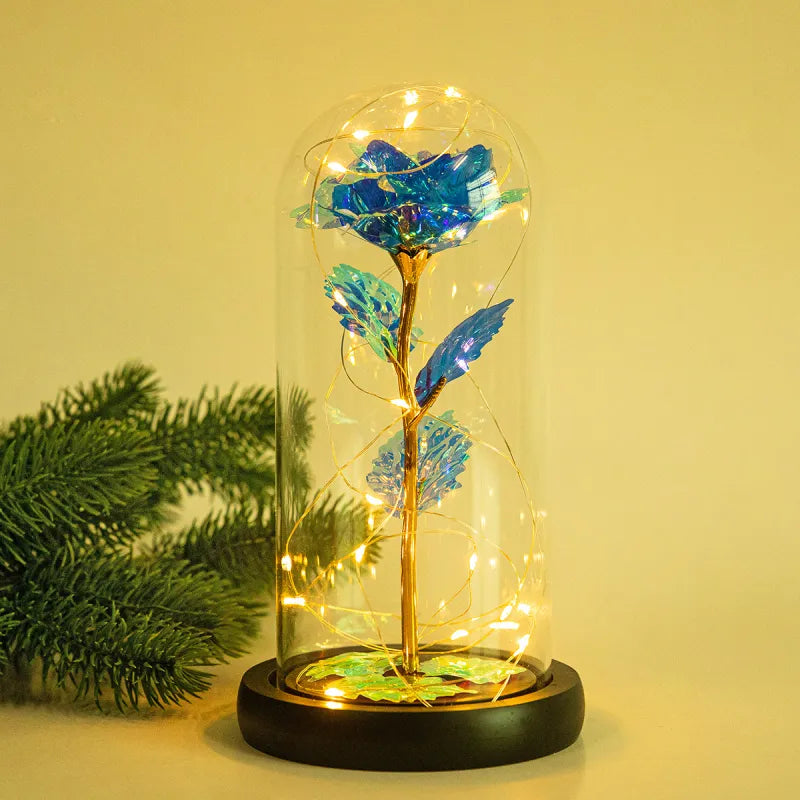 Enchanted LED Glass Rose Decoration