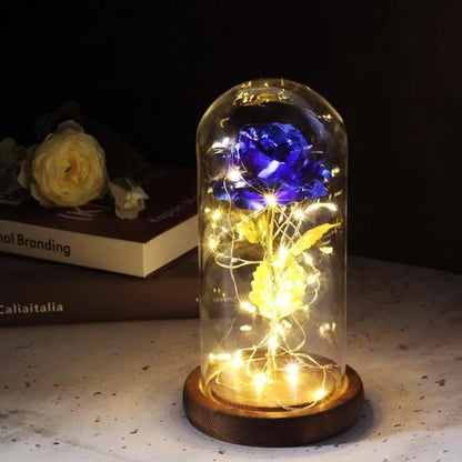 Enchanted LED Glass Rose Decoration