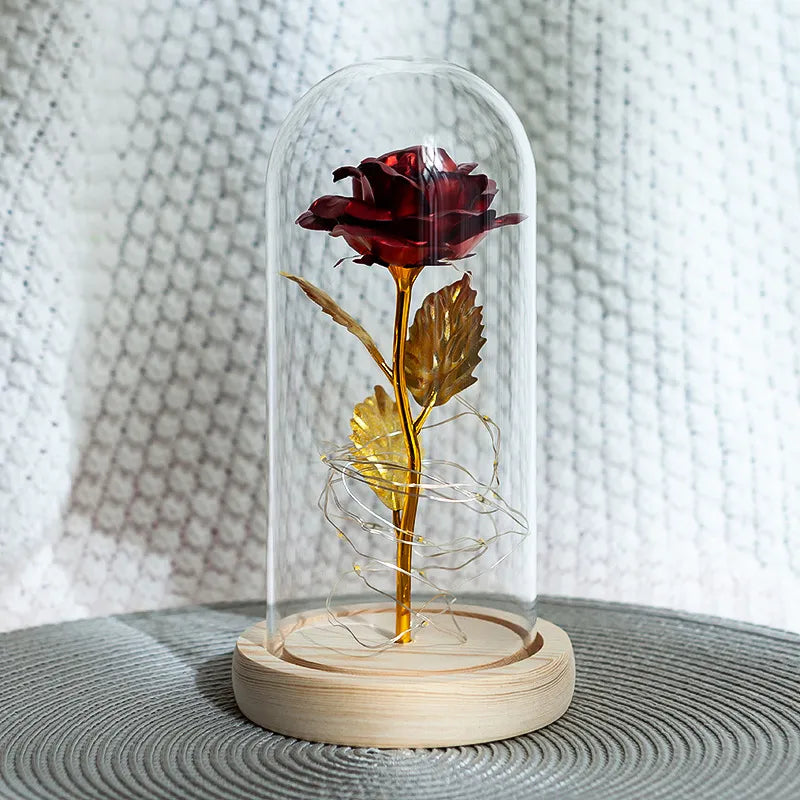 Enchanted LED Glass Rose Decoration