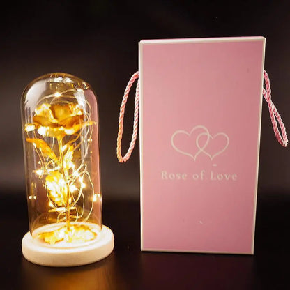 Enchanted LED Glass Rose Decoration