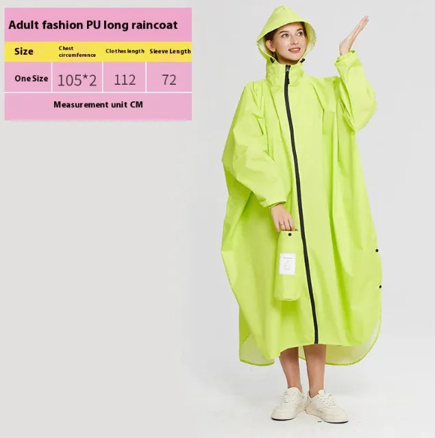 Unisex Heavy-Duty Cycling Raincoat