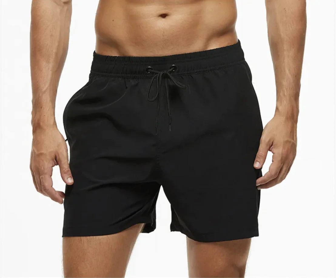 Men's Casual Solid Color Beach Shorts