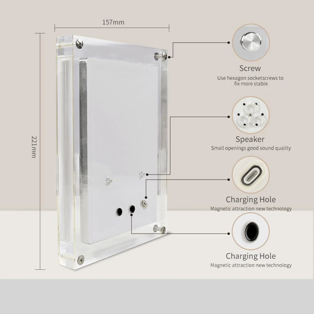 High-Resolution Display with Built-In Battery