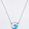 Opal Wave Pendant Necklace