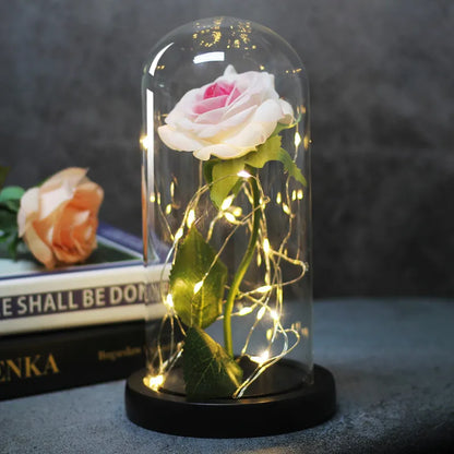 Enchanted LED Glass Rose Decoration