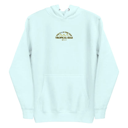 Tropical Seas Center Waves Hoodie