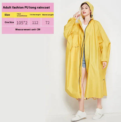 Unisex Heavy-Duty Cycling Raincoat