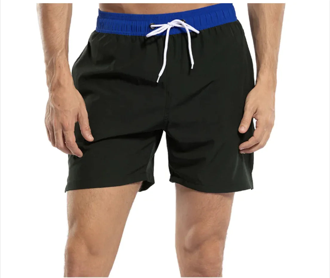 Men's Casual Solid Color Beach Shorts