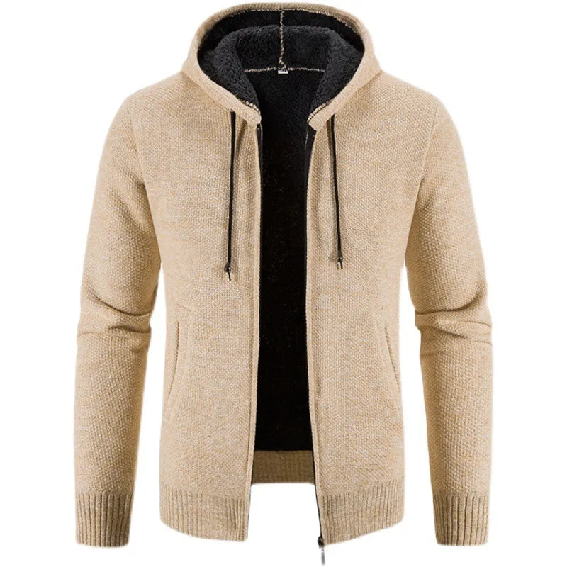 Men's Fashion Fleece Cardigan Sweater Jacket