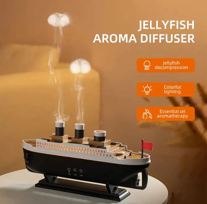 Titanic Colorful LED Humidifier Essential Oil Diffuser