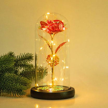 Enchanted LED Glass Rose Decoration