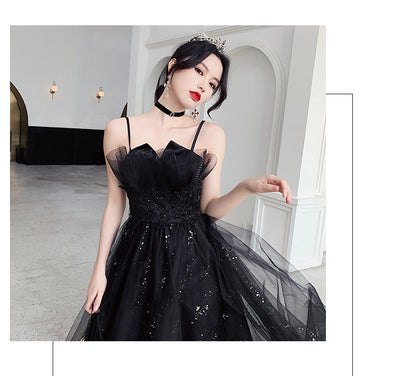 Black Evening Dress Temperamental Minority High-end