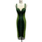 Army Green Sling Slim Temperament Dress