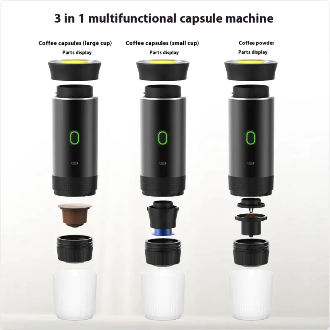 Portable Wireless Electric Coffee Capsule Machine