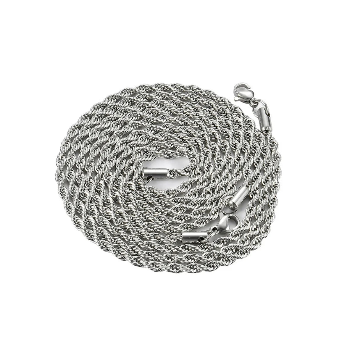 European Hip Hop Stainless Steel Twist 4mm Chain