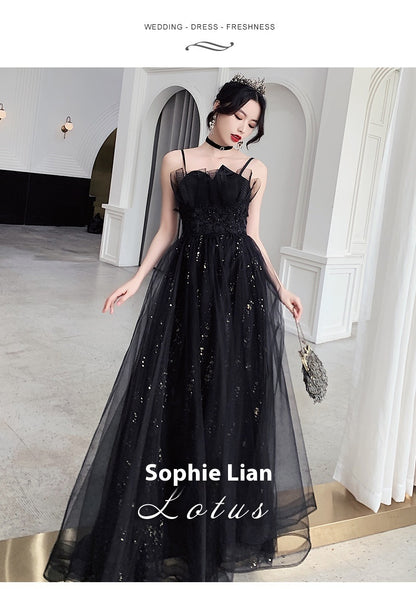 Black Evening Dress Temperamental Minority High-end