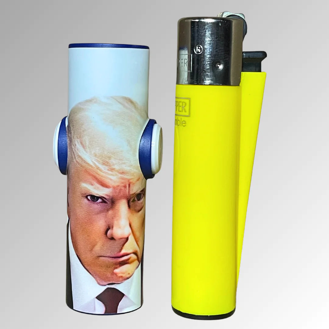 FLKR LYTR® Fidget Spinner Lighter Case Limited Edition "Trump Mug Shot" for Clipper Lighter® Case - $11.99