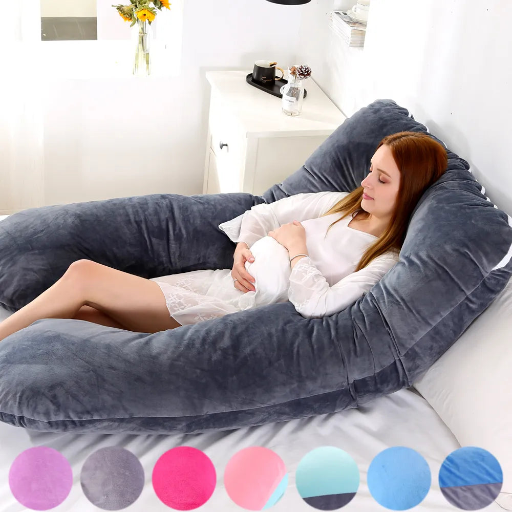 Removable U-Shaped Pregnancy Pillow