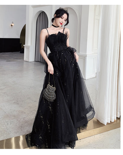 Black Evening Dress Temperamental Minority High-end