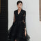 Black Evening Dress  Feminine And Luxurious