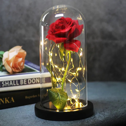 Enchanted LED Glass Rose Decoration