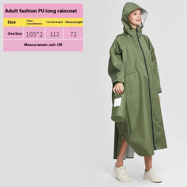 Unisex Heavy-Duty Cycling Raincoat