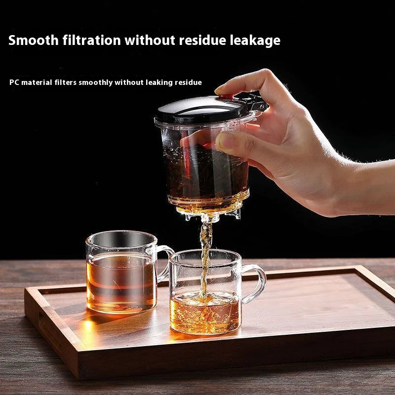 Elegant One-Click Filtering Tea Cup