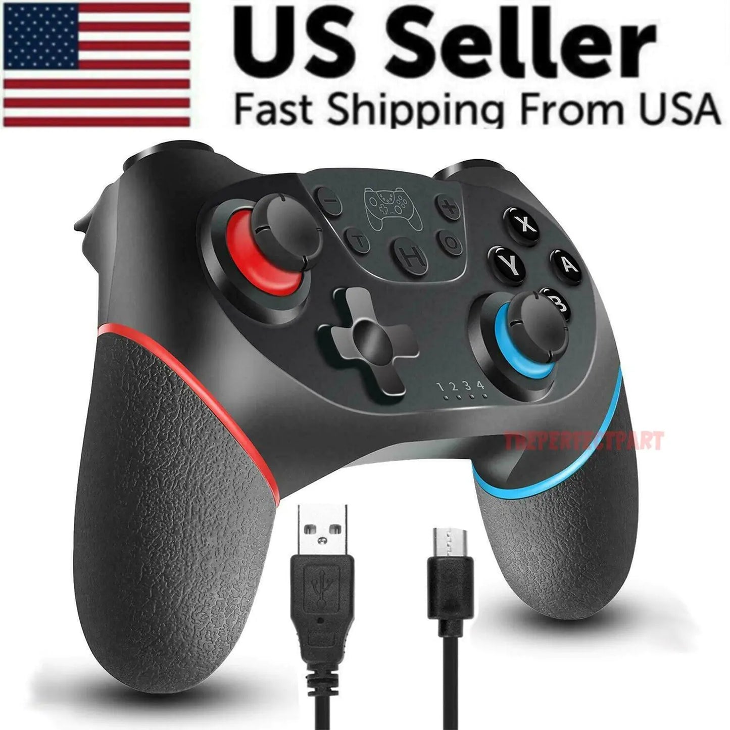 Wireless Pro Controller Gamepad For Nintendo Switch Joypad Joystick Remote USA