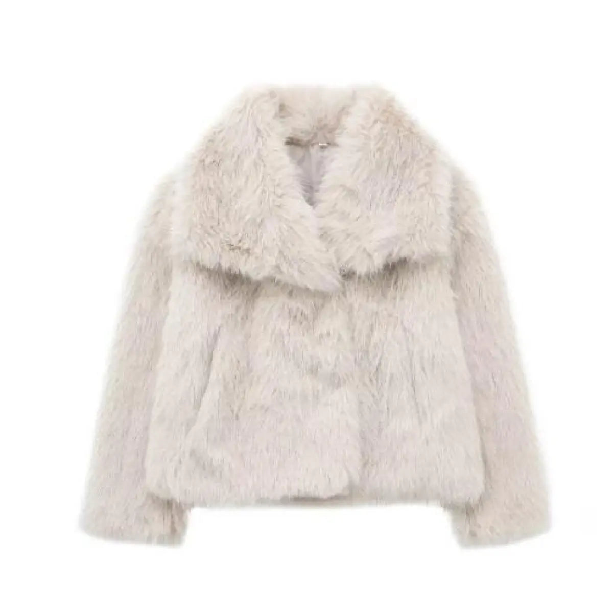 Winter Plush Lapel Coat