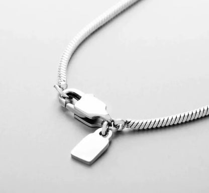 Men's Snake Bone Chain Necklace