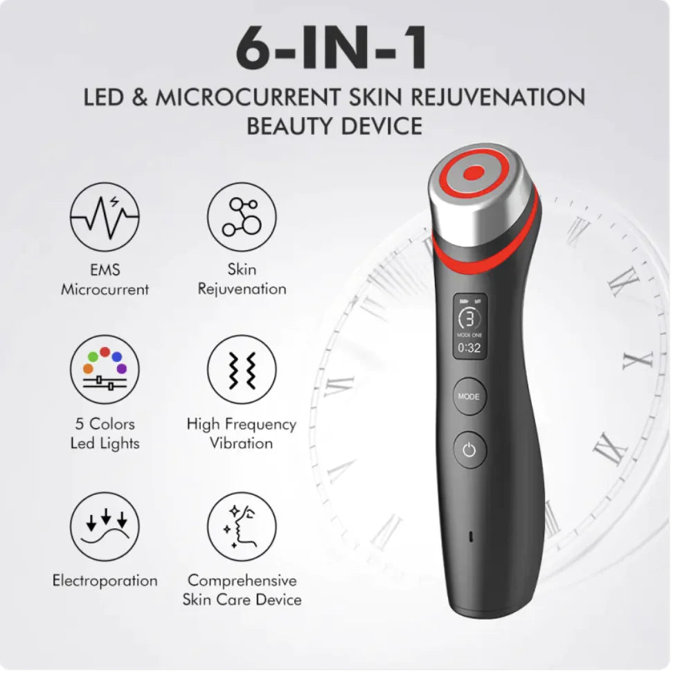 Color Light Microcurrent Vibration Massager