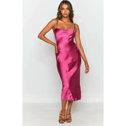 Satin Evening Party Dress