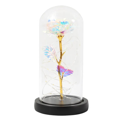 Enchanted LED Glass Rose Decoration