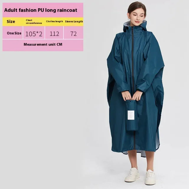 Unisex Heavy-Duty Cycling Raincoat