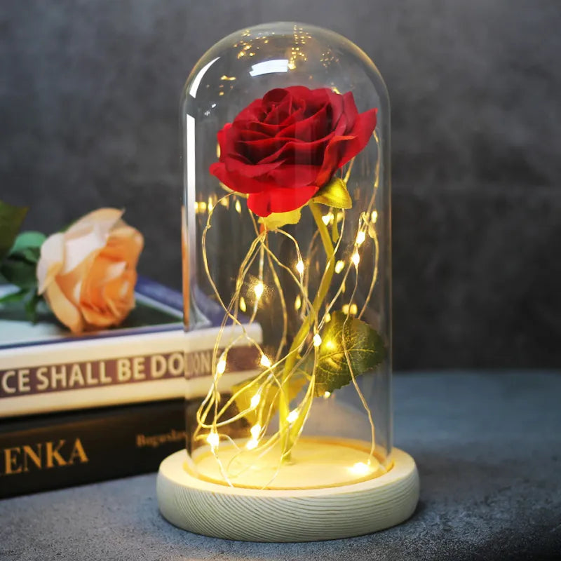 Enchanted LED Glass Rose Decoration