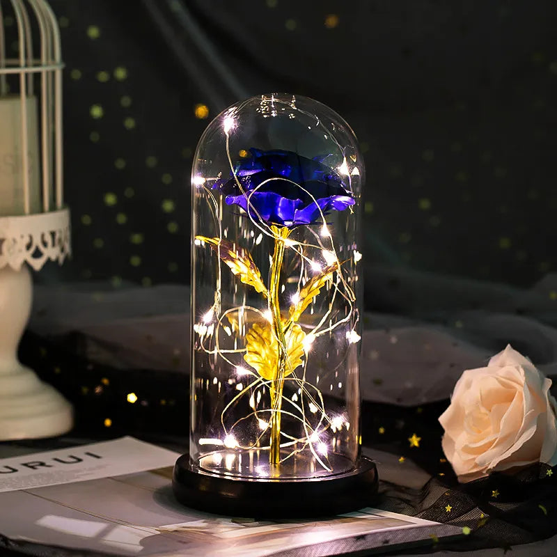 Enchanted LED Glass Rose Decoration